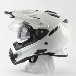 LS2 MX701 Explorer Dual Visor Full Face Adventure Touring Helmet – X.WED Inspired Off-Road Solid White